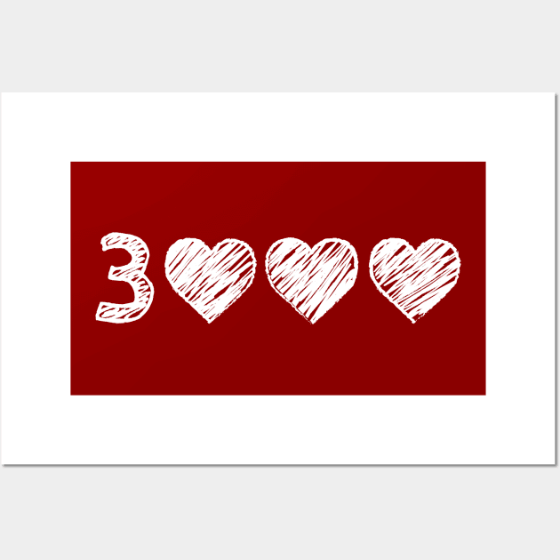 Love you 3000 - White Wall Art by Heyday Threads